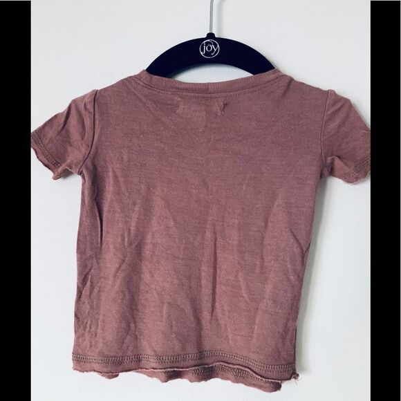 Little James chocolate/white 2-piece top/rainbow shorts set, size 9-12 mon - Picture 3 of 6